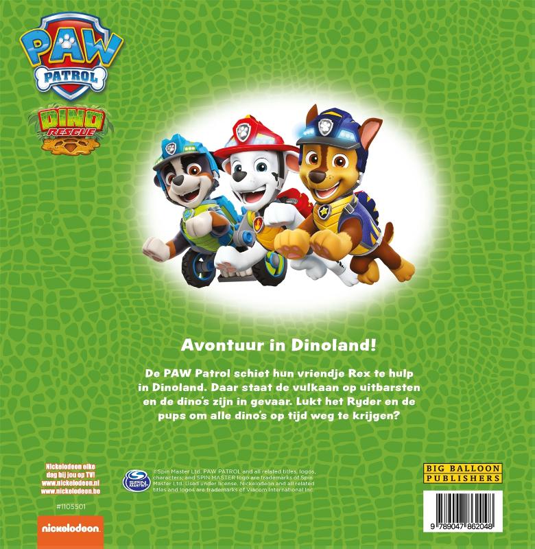 PAW Patrol - Dinosaur Rescue achterkant