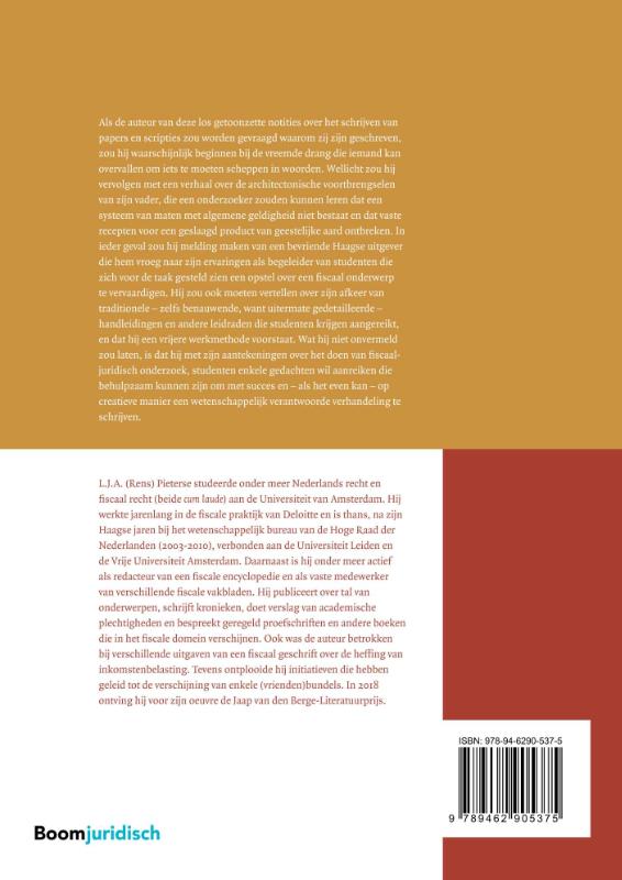 Fiscale methodologie / Boom fiscale studieboeken achterkant