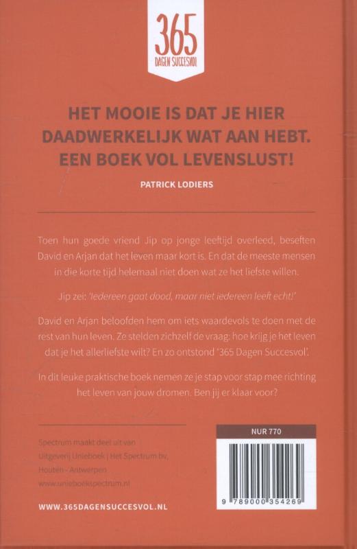 365 dagen succesvol 365 dagen succesvol achterkant