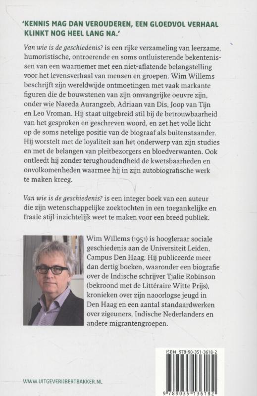 Van wie is de geschiedenis? achterkant