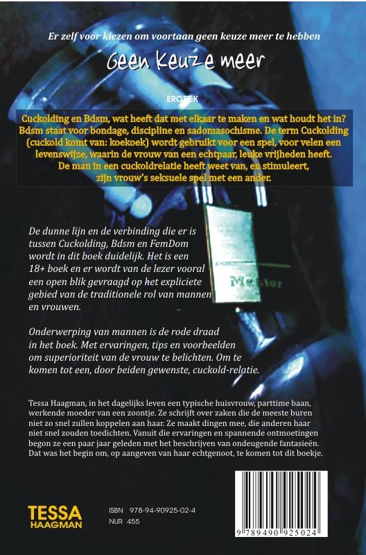 GEEN KEUZE MEER achterkant