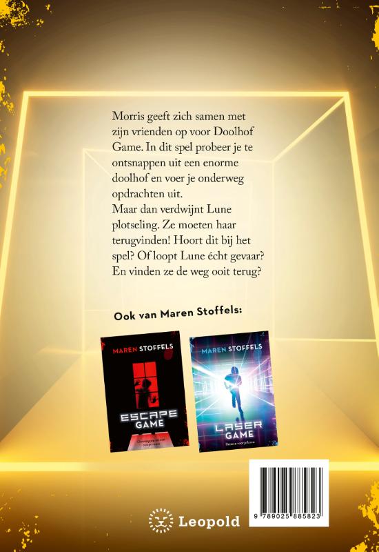 Doolhof game achterkant