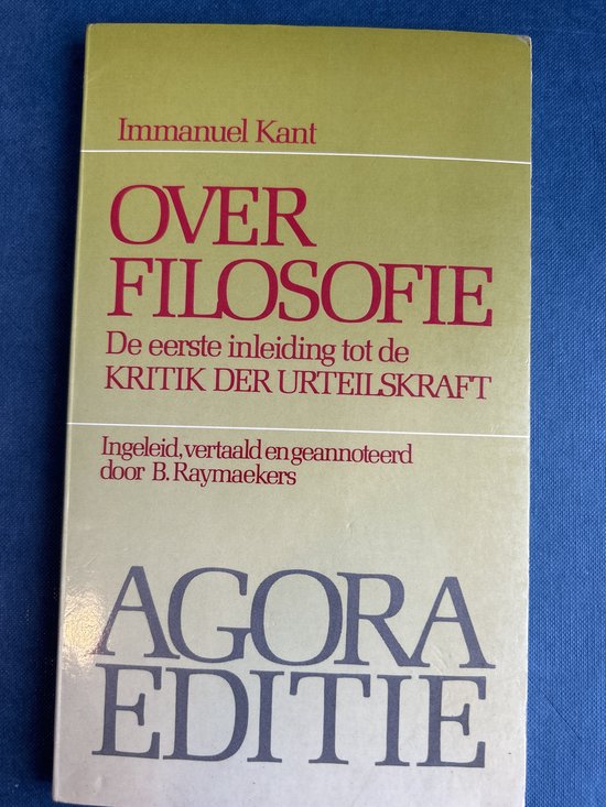 Over filosofie / Agora editie