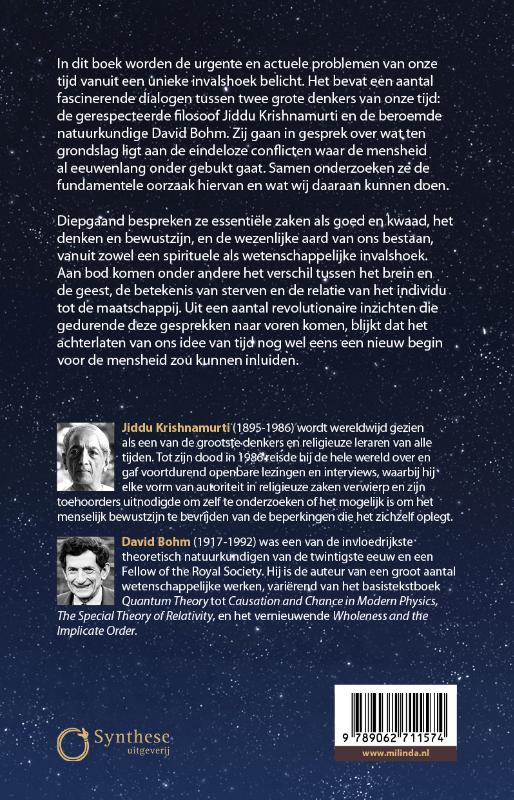 Het einde van tijd achterkant