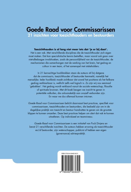 Goede raad voor commissarissen Goede raad voor commissarissen achterkant