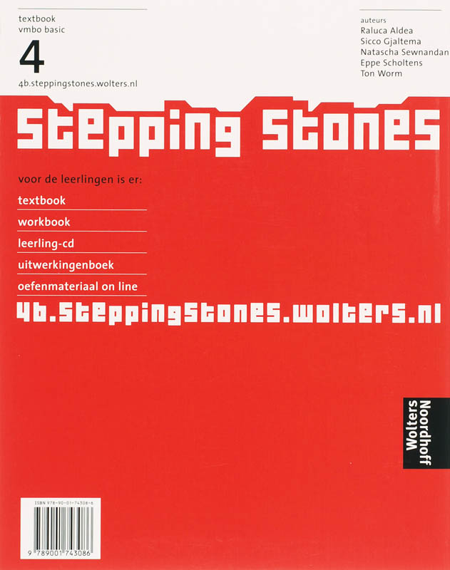 Stepping Stones / 3 Vmbo basic 4 / deel Textbook achterkant