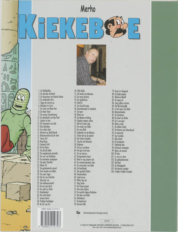 Kiekeboe 004 De Onthoofde Sfinx achterkant