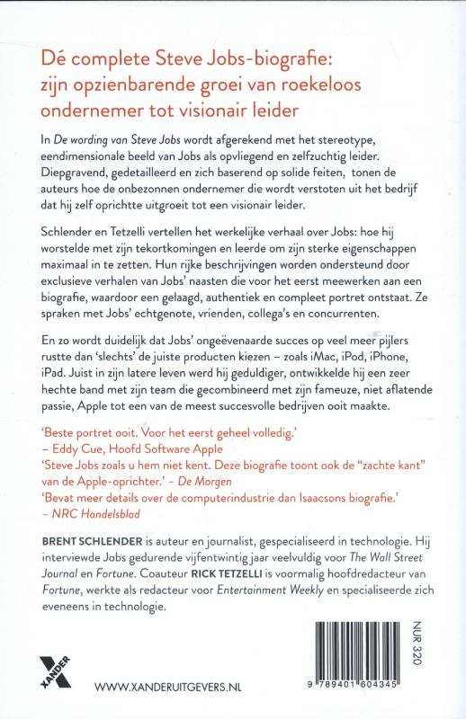 De wording van Steve Jobs achterkant