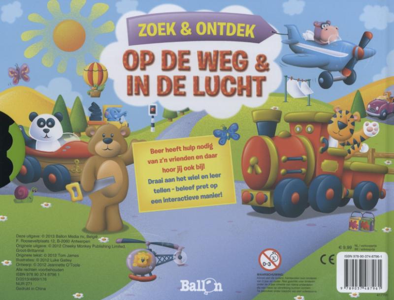 Zoek en ontdek - Op de weg en in de lucht achterkant