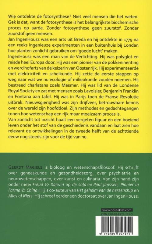 Van zonlicht tot inzicht achterkant