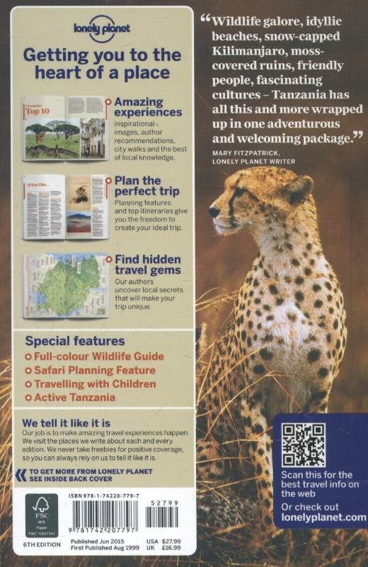 Lonely Planet Tanzania dr 6 achterkant