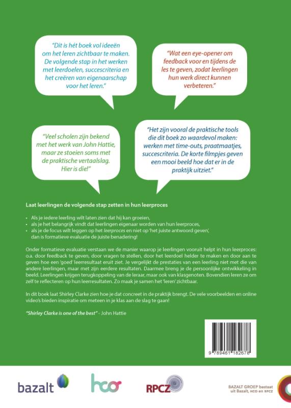 Leren zichtbaar maken met formatieve evaluatie Leren zichtbaar maken met formatieve evaluatie achterkant