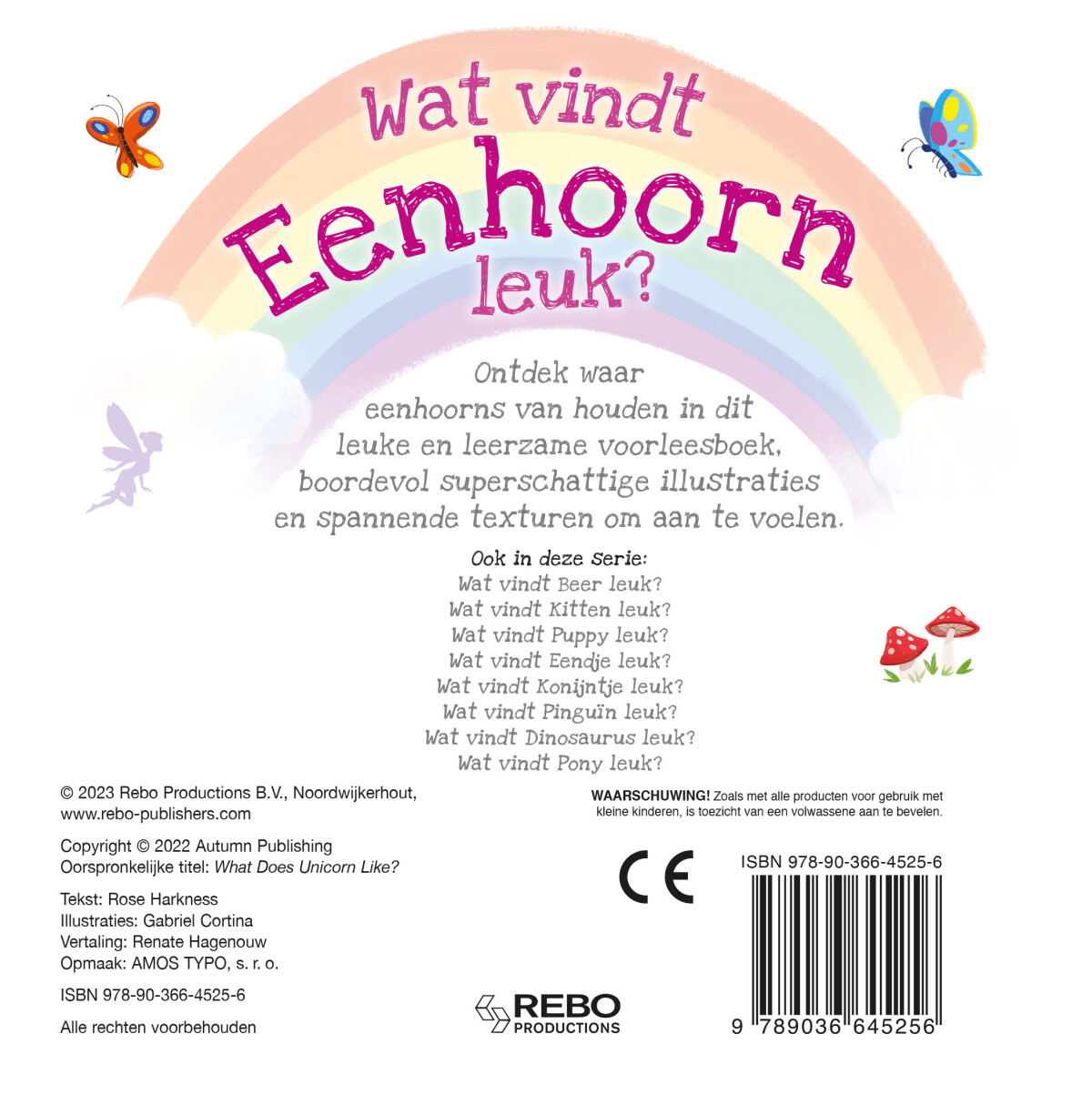 Wat vindt eenhoorn leuk? / Wat vindt ... leuk? achterkant