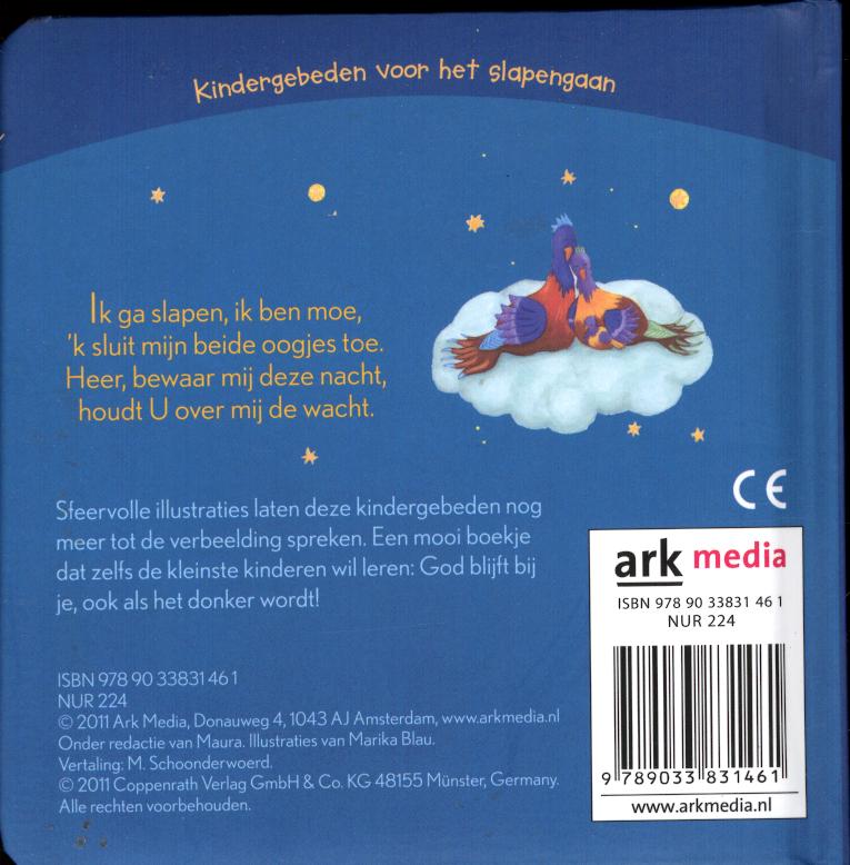 Ik ga slapen, ik ben moe achterkant