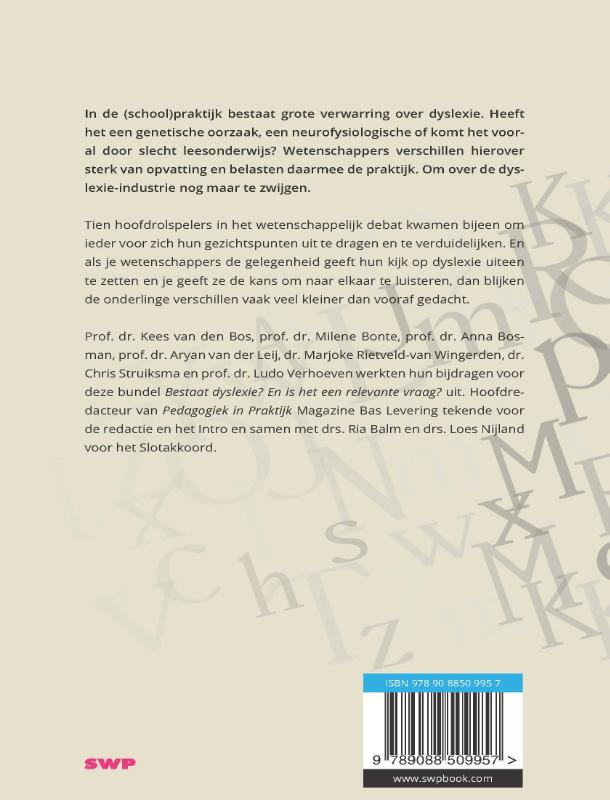 Bestaat dyslexie? achterkant