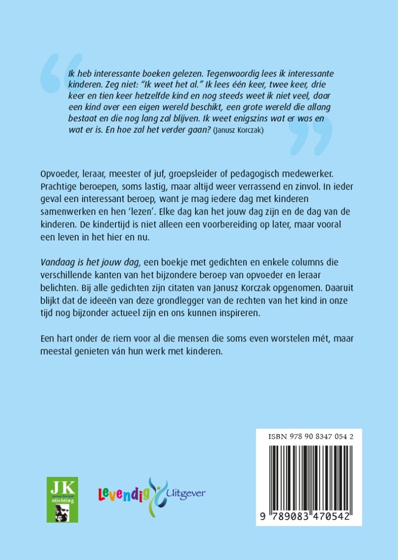 Vandaag is het jouw dag achterkant