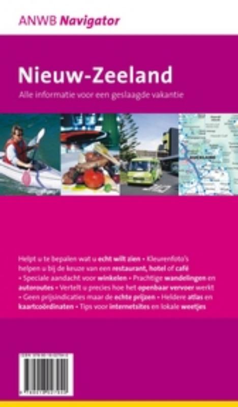 Nieuw Zeeland / ANWB navigator achterkant