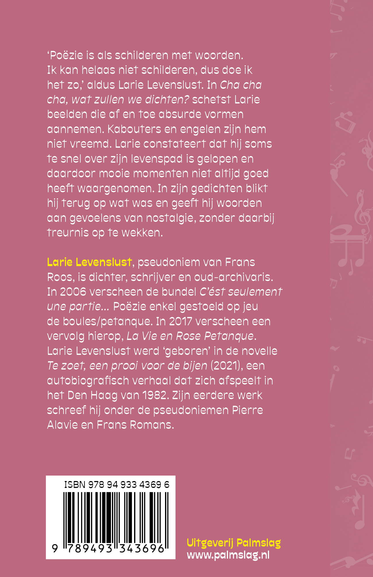 Cha cha cha, wat zullen we dichten? achterkant