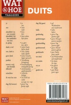 Duits - Wat & Hoe taalgids achterkant