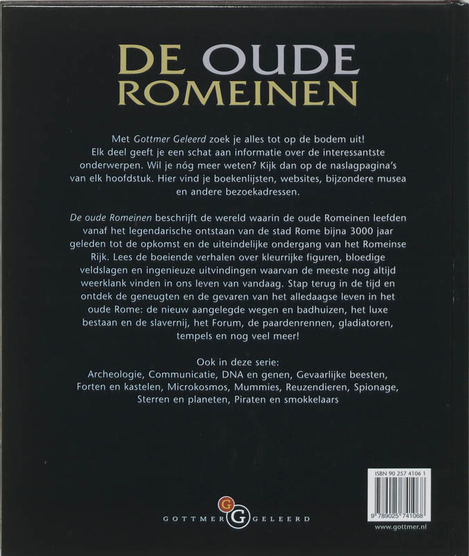 De oude Romeinen / Gottmer geleerd achterkant