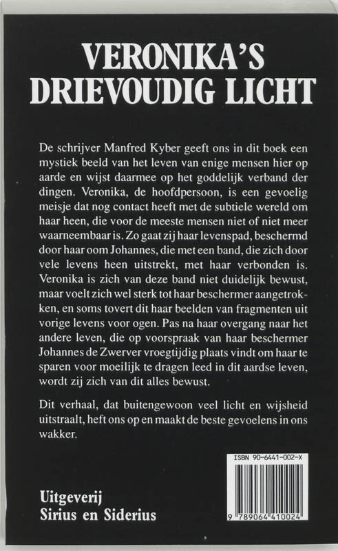 Veronika's drievoudig licht Veronika's drievoudig licht achterkant