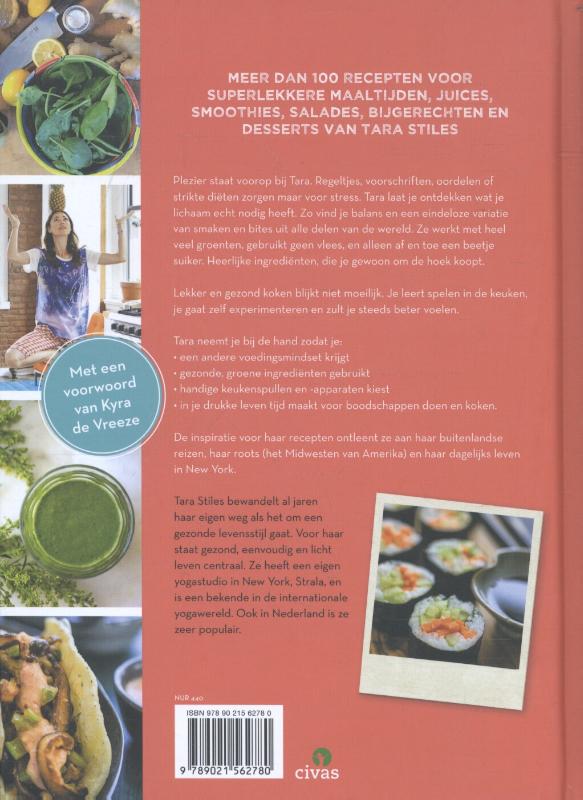 Tara stiles'kookboek civas editie achterkant