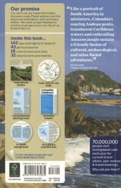 Colombia 6E Lonely Planet achterkant