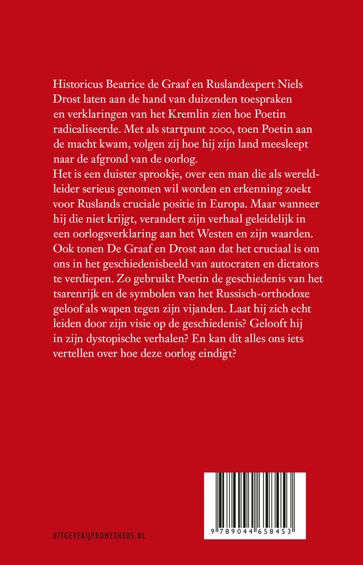Poetins tsaristische droom achterkant