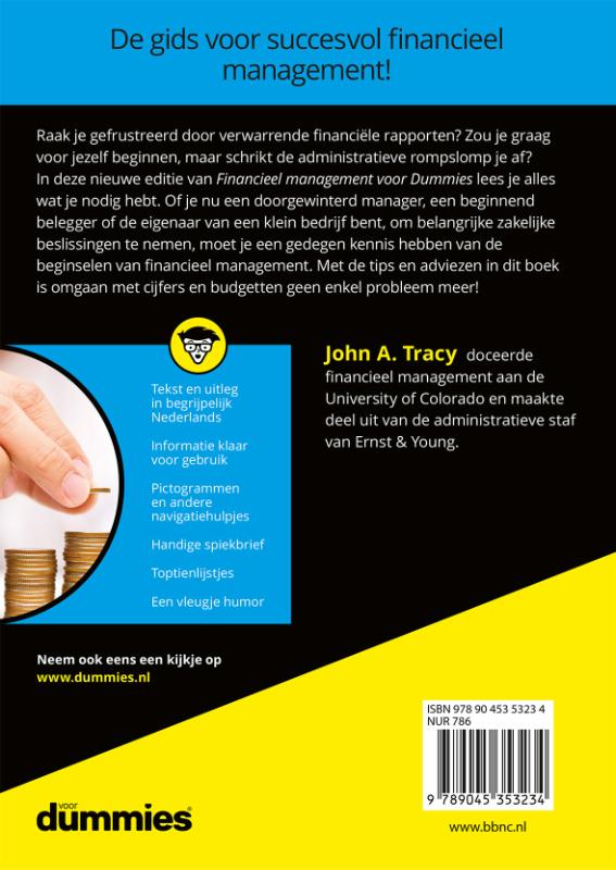 Financieel management voor Dummies / Voor Dummies achterkant