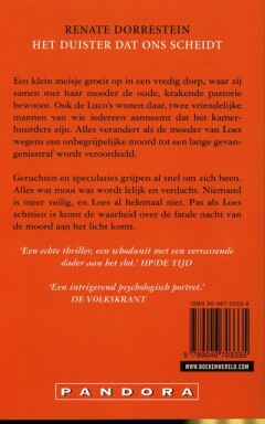 Het duister dat ons scheidt / Pandora pockets achterkant