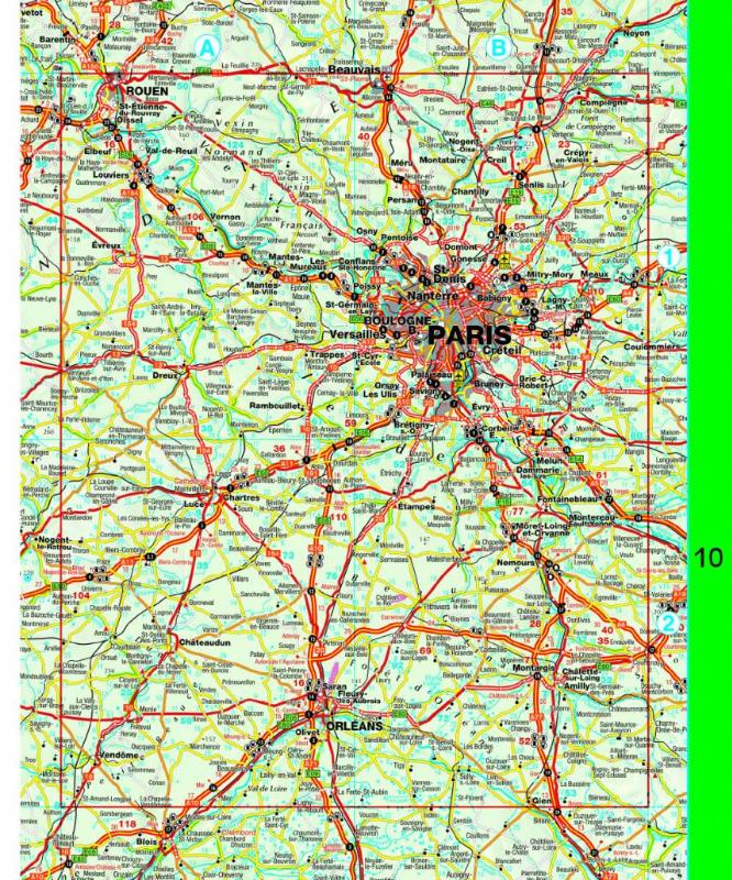 Routiq Frankrijk tab map achterkant