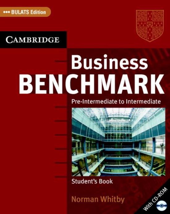 boekenbalie_9780521672849_cover Business Benchmark Pre-Intermediate To Intermediate Student's Book With Cd Rom Bulats Edition