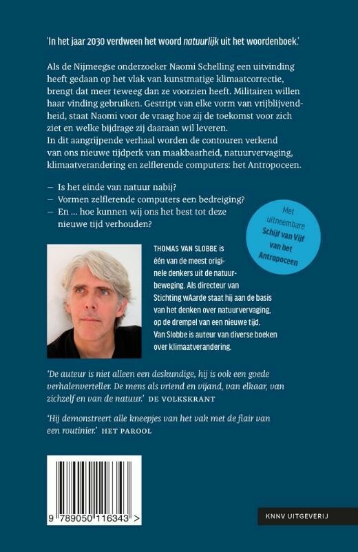 Handvest Antropoceen, of De liefde van Toby Zonderveld achterkant