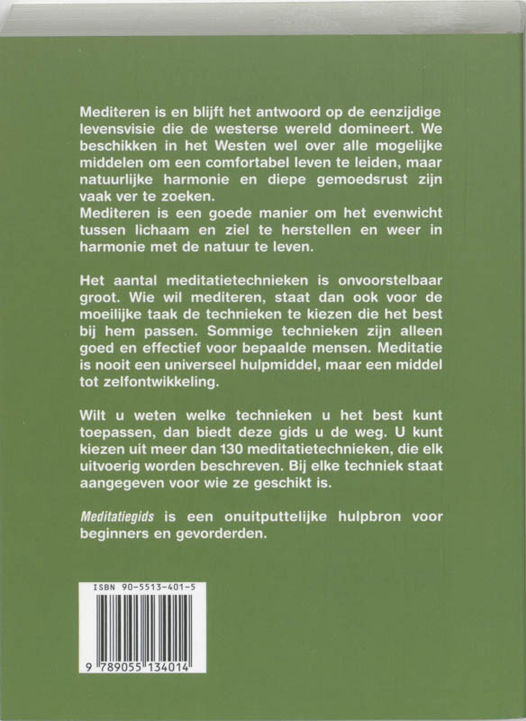 Meditatiegids Meditatiegids achterkant