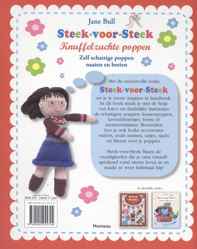 Knuffelzachte poppen / Steek voor steek achterkant