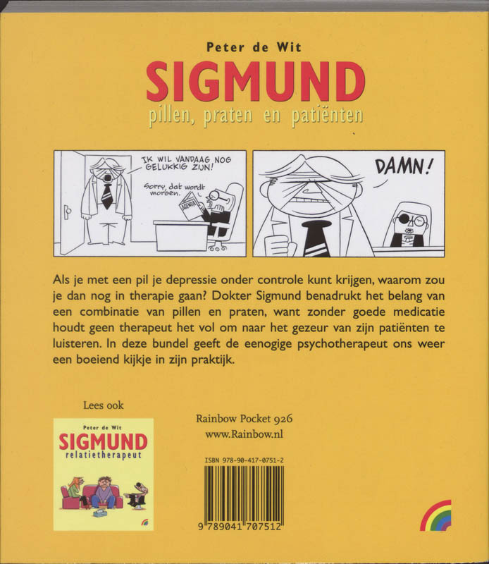 Sigmund. Pillen, praten, patiënten / Rainbow pocketboeken / 926 achterkant