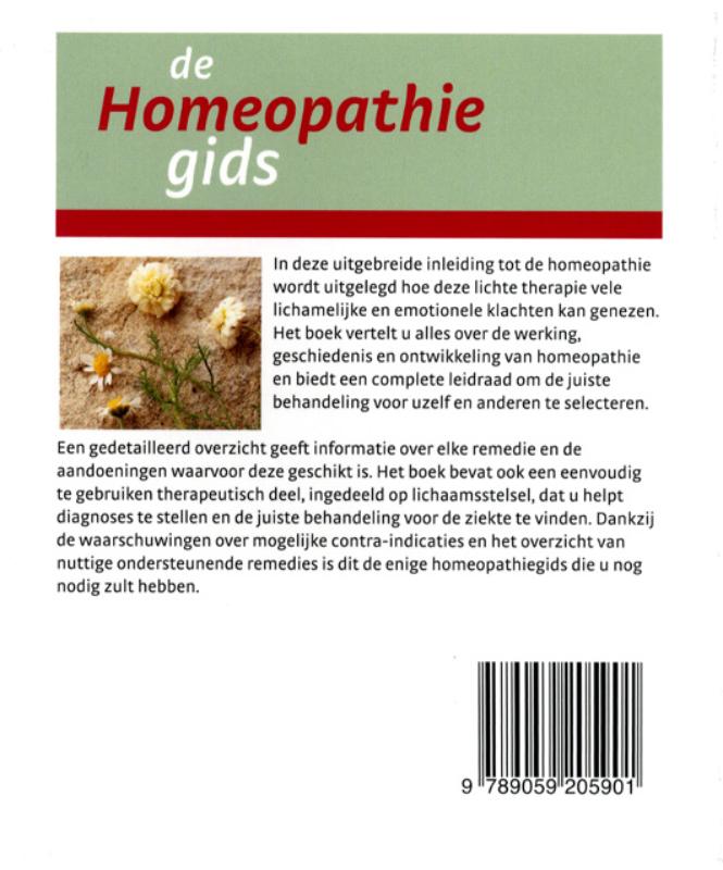 De homeopathiegids achterkant