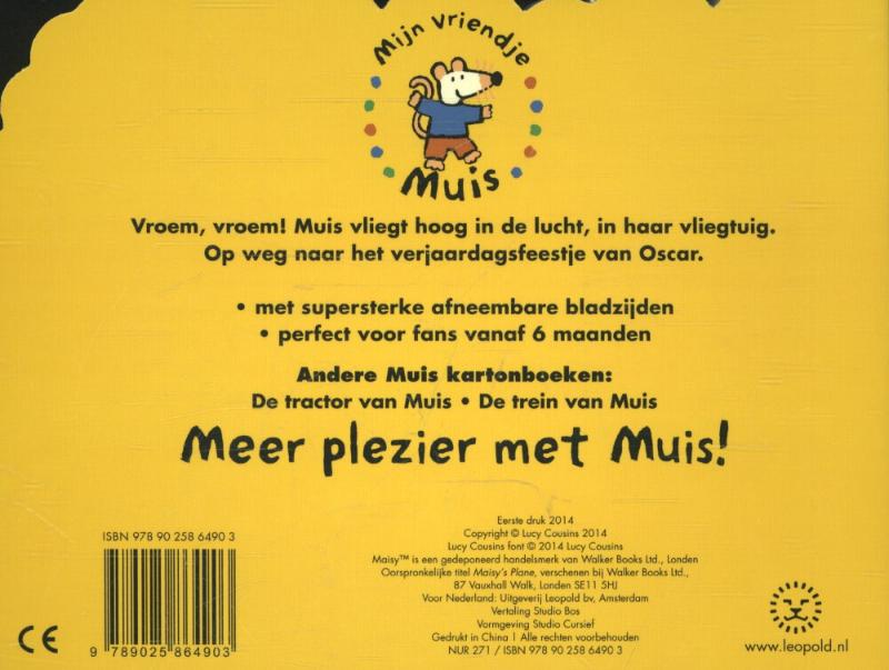 Het vliegtuig van Muis achterkant