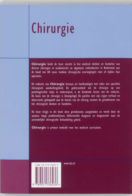 Chirurgie / Quintessens Chirurgie / Quintessens achterkant