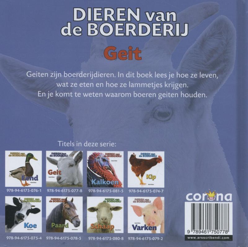 Dieren van de boerderij  -   Geit achterkant