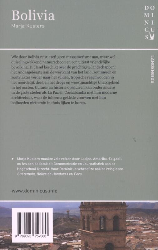 Bolivia / Dominicus landengids achterkant