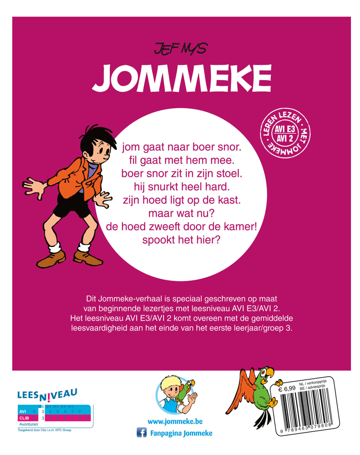 Jom en de hoed / Jommeke AVI / 0 achterkant