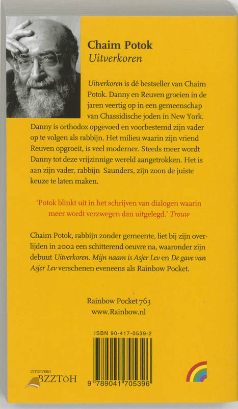 Uitverkoren / Rainbow pocketboeken / 763 achterkant