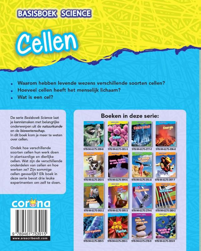 Cellen / Basisboek Science achterkant