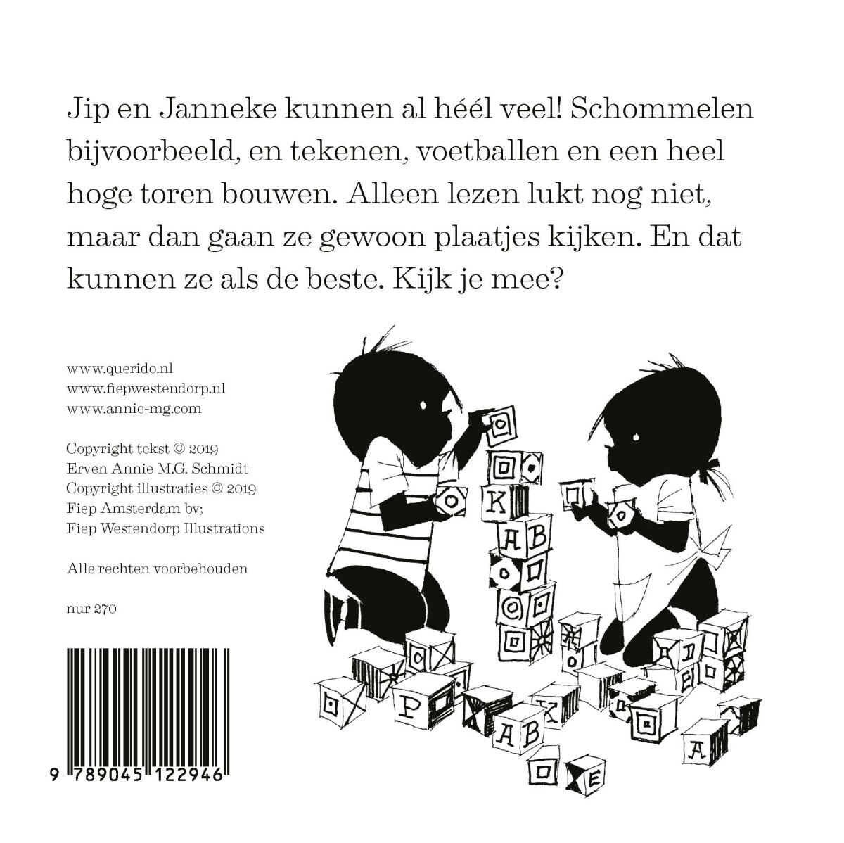 Kijk eens wat ik kan / Jip en Janneke Kijk eens wat ik kan / Jip en Janneke achterkant