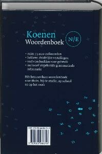 Koenen woordenboek / Nederlands-Engels / Koenen woordenboeken achterkant