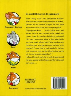 De ontdekking van de superparel / Geronimo Stilton-reeks / 42 achterkant