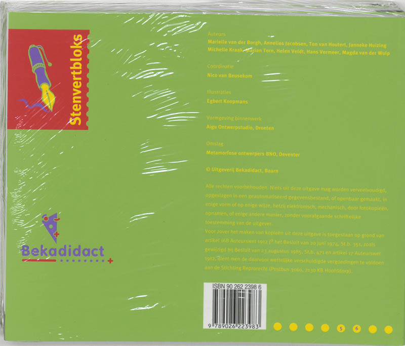 Rekenmakkers set 5 ex / E5 / Leerlingenboek / Stenvertblok achterkant