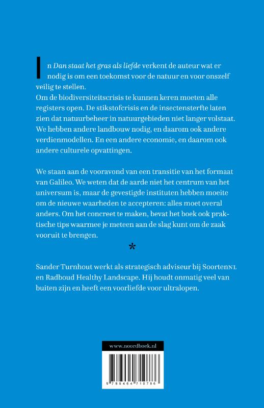 Dan staat het gras als liefde achterkant