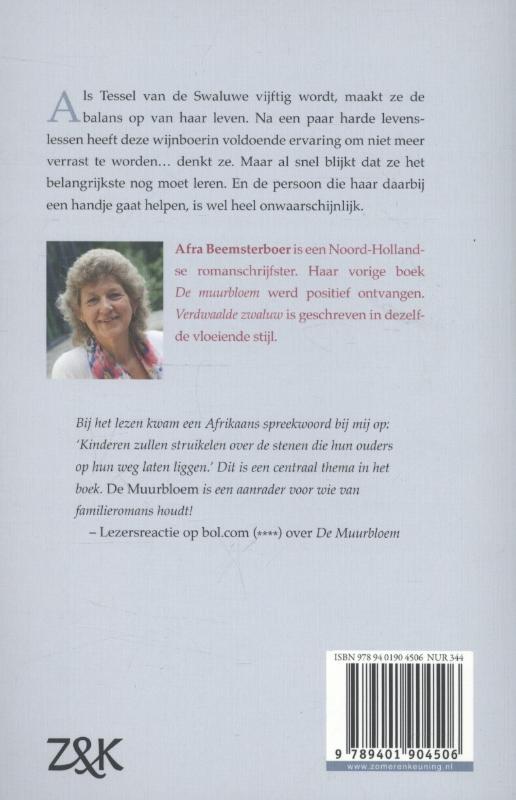 Verdwaalde zwaluw Verdwaalde zwaluw achterkant